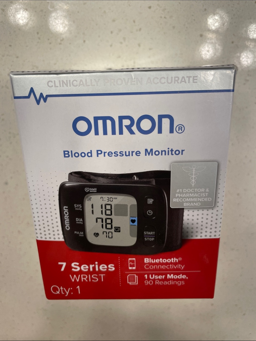 OMRON Blood Pressure Monitor Wrist Cuff - Black SEALED AND NEVER OPENED